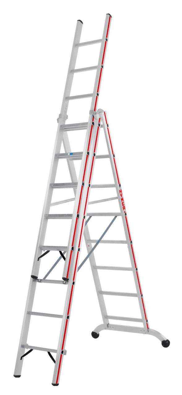 Hymer Mehrzweckleiter 6047, dreiteilig - Topleiter