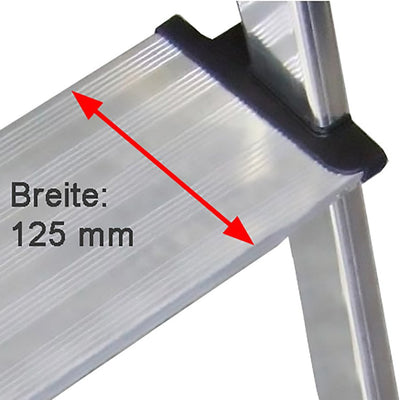 euroline 20578 Alu - Klapptritt, beidseitig begehbar - Topleiter