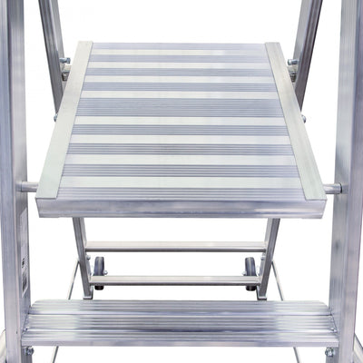 euroline 32677 PREMIUM line Alu - Stufenstehleiter mit grosser Standplattform - Topleiter