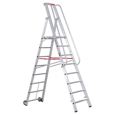 euroline 32677 PREMIUM line Alu - Stufenstehleiter mit grosser Standplattform - Topleiter