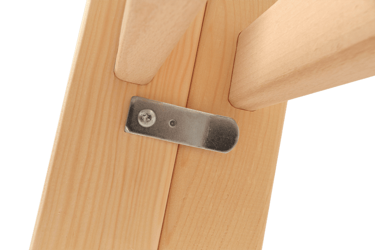 Hymer Holz - Sprossenstehleiter 71410, beidseitig begehbar - Topleiter