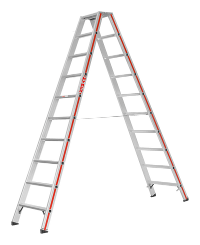 Stufenstehleiter 8024, beidseitig begehbar - Topleiter