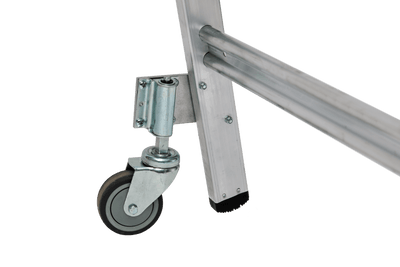 Stufenstehleiter 8226 mit Plattform und Rollen, einseitig begehbar - Topleiter