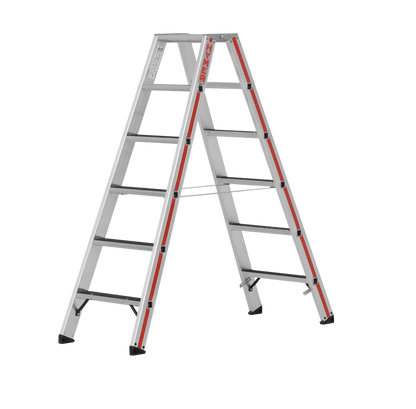 Stufenstehleiter 8624 R13, beidseitig begehbar - Topleiter